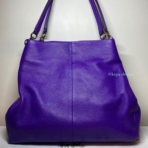 COACH PHOEBE BAG PURSE VIOLET PURPLE